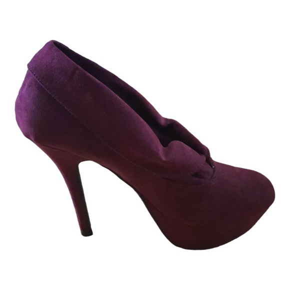 Mossimo Womens Vira Burgandy Suede 5 Inch Heel Pumps Size 9.5 - Picture 3 of 8